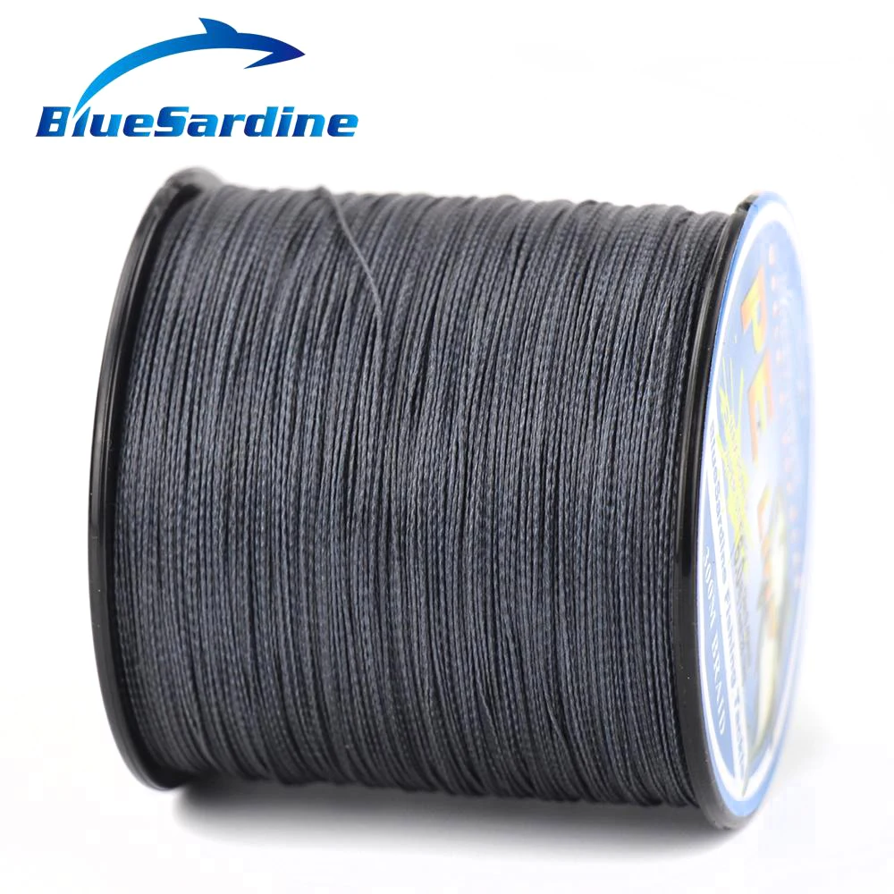 BlueSardine м 300 м плетеная леска серая Multifilament PE супер сильная 4 оплетка провода 12lb-90lb рыболовные снасти