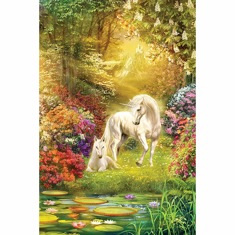 

5D DIY diamond painting Landscape Cartoon Animals Garden unicorn Cross Stitch Diamond Embroidery Christmas gift