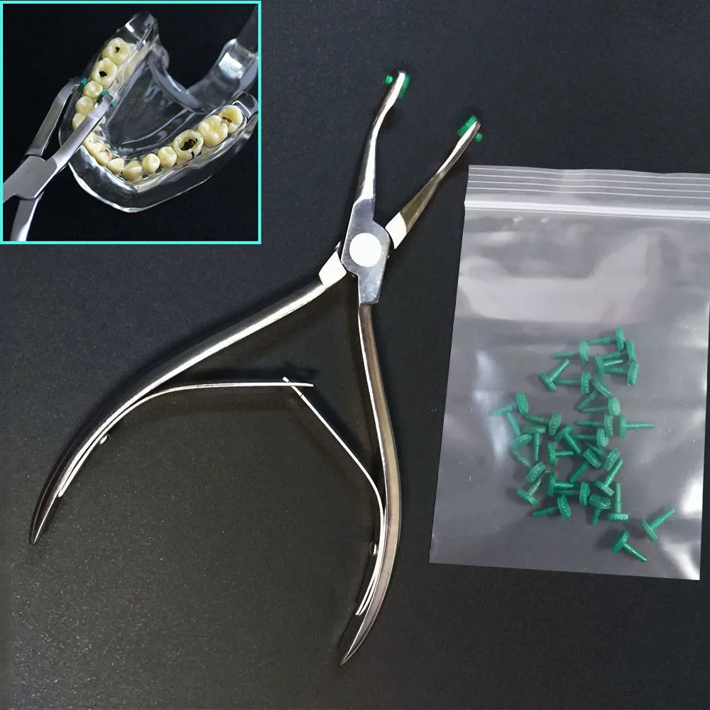 Pares de Almofadas de Borracha para a Coroa Alicate + 15 Conjunto Dental Removendo Pinças Alicate Ortodôntico 1 6 2 Cheap Clareamento dos dentes