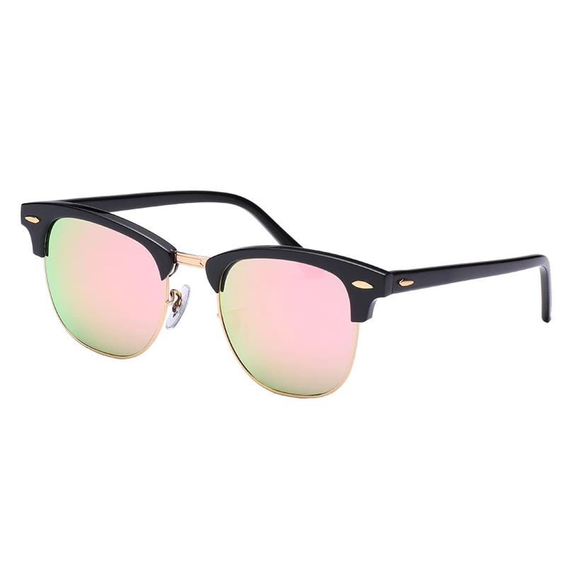 Дизайнерские брендовые классические мужские солнцезащитные очки со стеклянными линзами, ацетатная оправа, мужские солнцезащитные очки для вождения, солнцезащитные очки, очки для женщин UV 400 - Цвет линз: pink