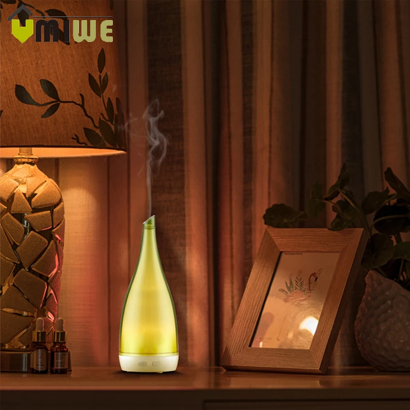 

Transparent Double Layer Ultrasonic Humidifier Air Purifier Aromatherapy Essential Oil Aroma Diffuser with 7 Colors Night Lights