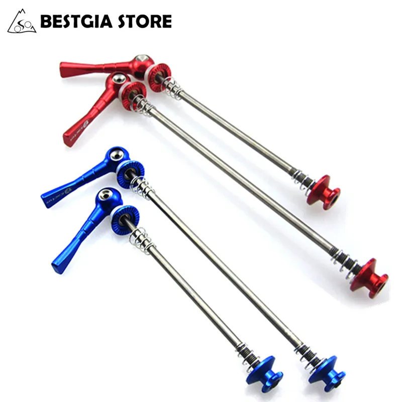 2pcs Bike Skewer Set Bicycle Cycling Road Parts Quick Release Bolt Lever Axle