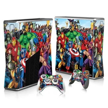 

Free drop shipping Top sale! Newest OEM design for XBOX360 Slim skin sticker adhesive protector #TN-XB360S-3081