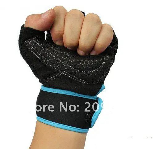 AIBOULLY фитнес с половиной пальца Спортивная Перчатки Профессиональные боксерские перчатки варежки прочная нескользящая с длинными перчатки wrist Protect