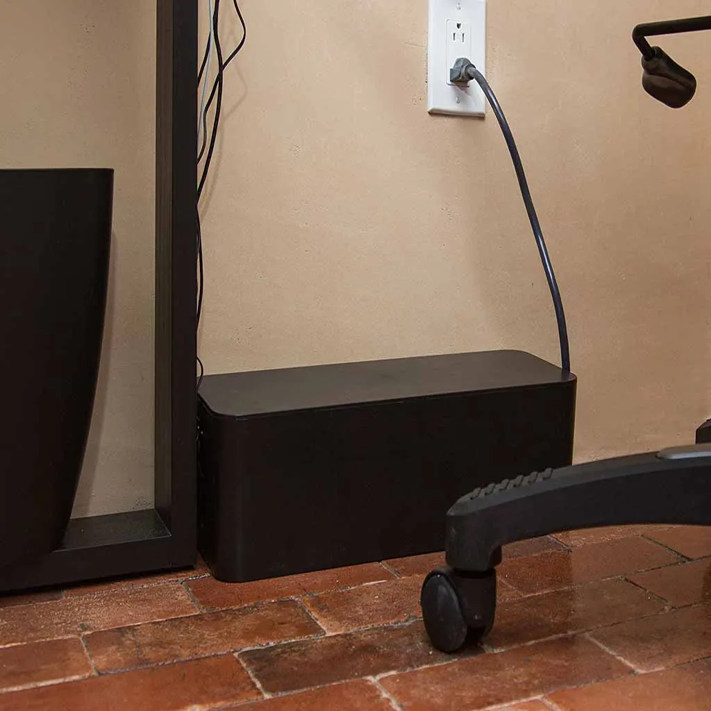 Online 2019 caja de gestión de cables 15,7x6,1x5,3 pulgadas caja de gestión de cables organizador Super grande caja de cables para tiras de alimentación