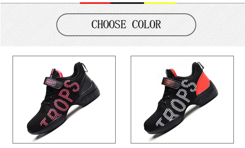 Kids sneakers For Girls Dance shoes children's aerobics shoes soft bottom fitness sports shoes Jazz Modern square dance shoes (3)