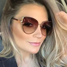 Роскошные итальянские брендовые дизайнерские Винтажные Солнцезащитные очки для женщин кошачий глаз солнцезащитные очки es Ретро блестящая оправа оттенки женские очки Oculos UV400