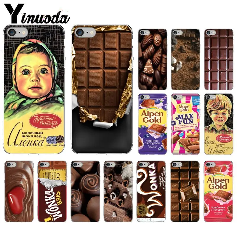 Yinuoda alenka شريط ونكا الشوكولاته TPU لينة سيليكون شفاف الهاتف حقيبة لهاتف أي فون X XS ماكس 6 6 S 7 7 زائد 8 8 زائد 5 5 S XR