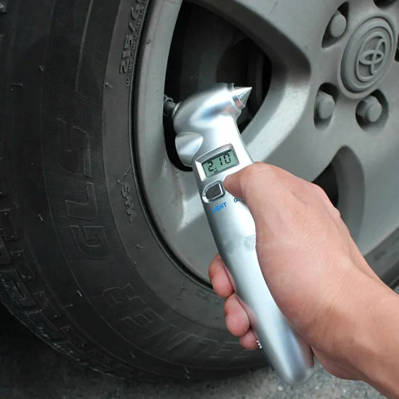 

Digital tire pressure gauge car tire pressure monitoring high precision digital tire pressure gauge
