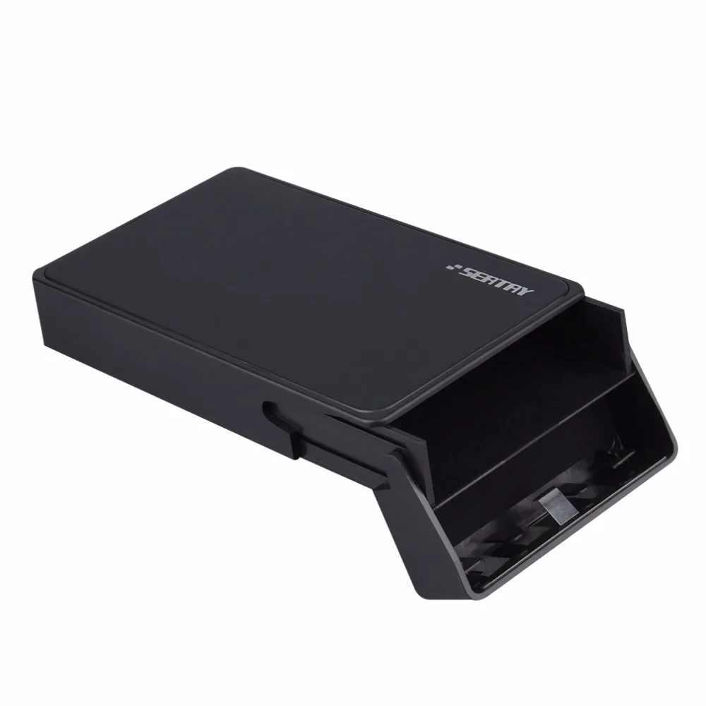 Black HDD Enclosure Tool Free USB 3.0 External 3.5'' SATA