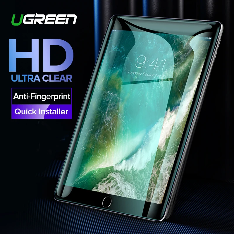 Ugreen For iPad Screen Protector Glass for iPad 2018 Air Pro 2018 9.7 inch Screen Protector For iPad Glass Screen Protector