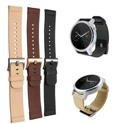

2016 Brand New Replacement Soft Leather Watchband Strap Sweatband Steel Buckle Wrist For MOTO 360 2nd Gen 46mm Smart Watch