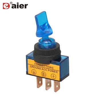

100PCS ASW-14D SPST 3Pin ON-OFF Car Toggle Automotive 12V Illuminated Switch