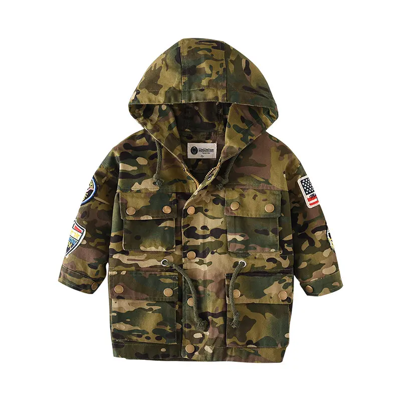 

Fashion spring and autumn camouflage style long sleeve infant coats MD170MQ047