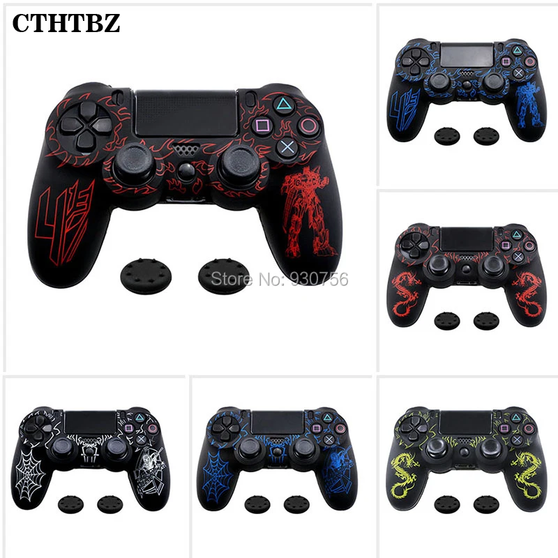 For PlayStation 4 PS4 Slim Pro Controller Camouflage Rubber Silicone Case Skin Grip CoverCases