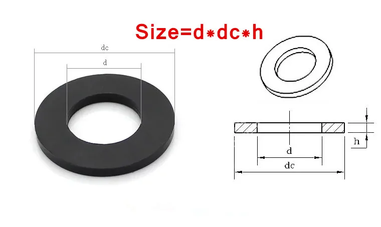 500 шт M12* 24*2 нейлоновая плоская шайба DIN125 пластиковая Обычная шайба прокладка уплотнения кольцо прокладка NL66 толщиной 2 мм