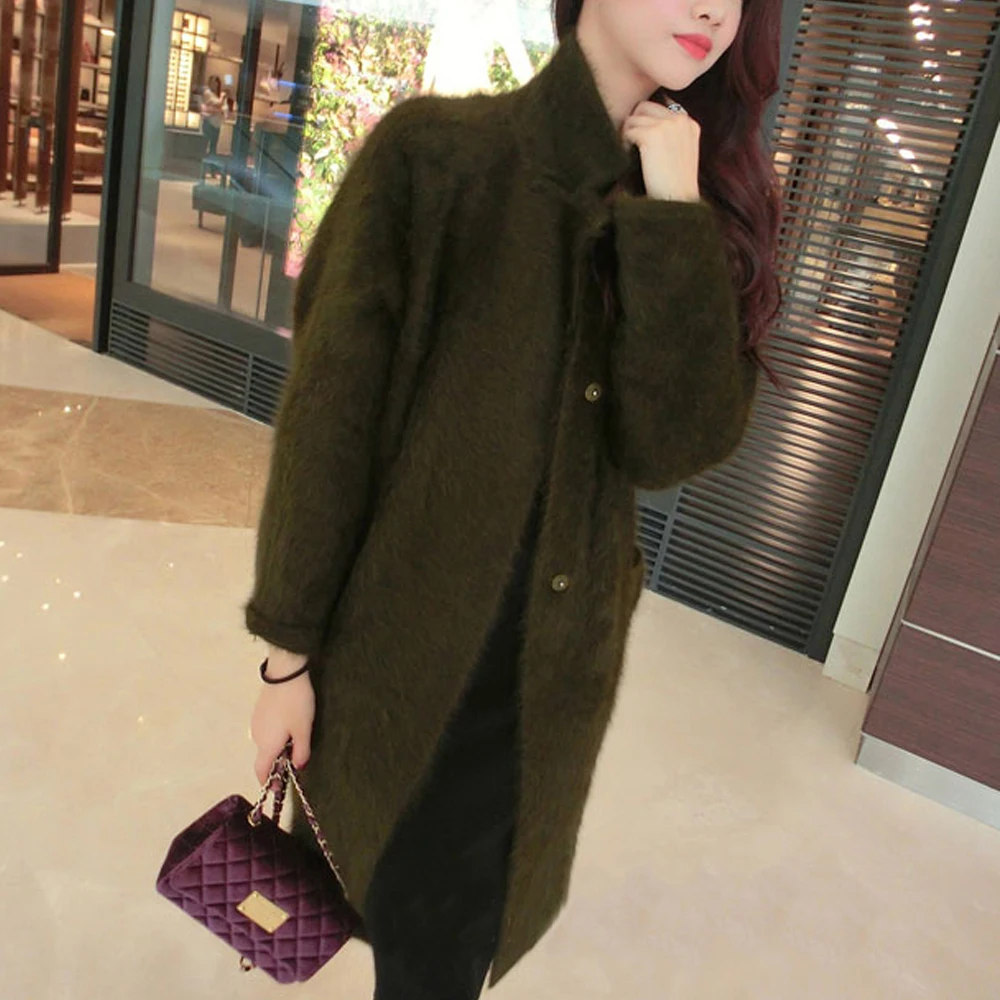 

Factory Outlet Low Discount Direct Retail Wholesale Customize Multi Color Real Mink Cashmere Sweater Cardigans tbsr352