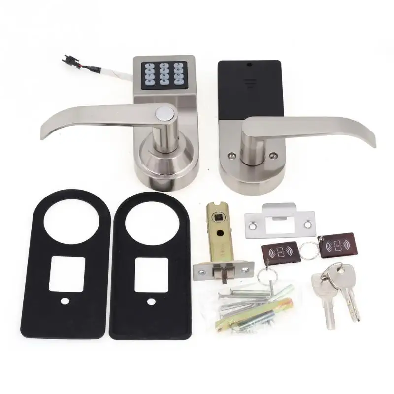  Electronic Code Door Lock Unlocked Home Security Entry Keyless Lock Wholesale by Password RF Card R - 4000007360367