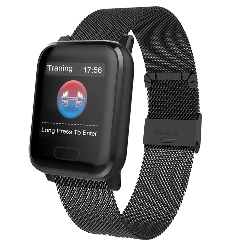 

Waterproof Heart Rate Monitor Sport Fitness Tracker Full Touch Screen Smart Watch Multiple Sports Modes Men Smartwatch For IOS