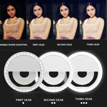 Z20 кольцевой светодиодный портативный светильник со встроенным аккумулятором, светильник для телефона, красивый селфи кольцевой вспышка, заполняющий светильник для iPhone 6 6s Plus 7 samsung s 6 s 7