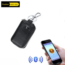 Для мужчин пояса из натуральной кожи анти потерянный ключ кошелек умный Bluetooth Высокое качество держателей карт чехол для карт gps Смарт