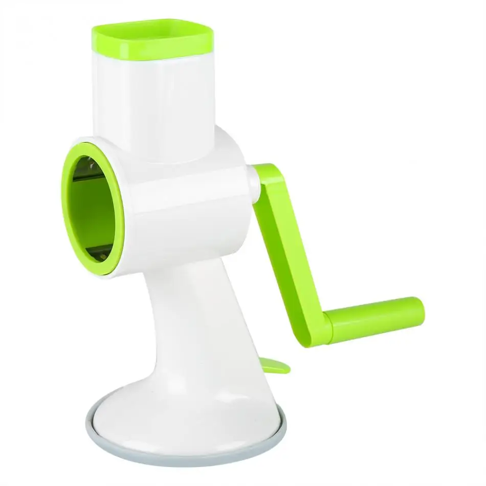 Stainless Steel Blades Round Slicer Vegetable Cutter Manual Rotary