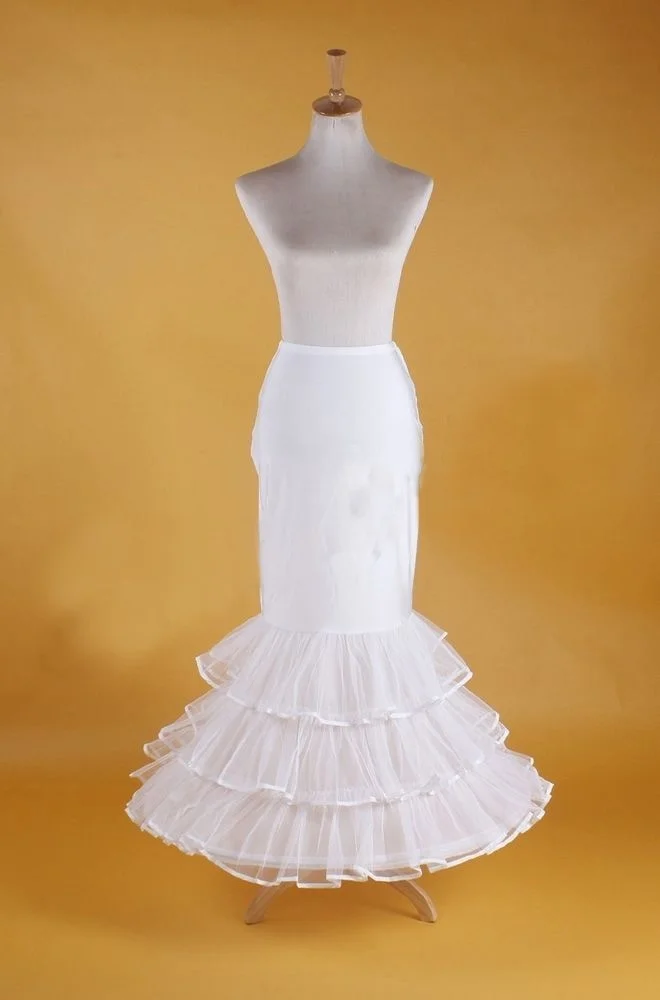 Bridal Hoop Skirt Wedding Petticoat Accessories Crinoline Slip White