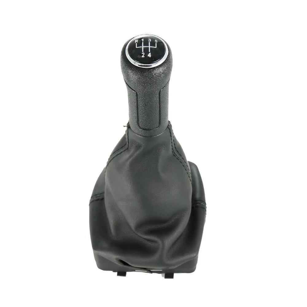 

For VW Polo 9N 9N2 2002 2003 2004 2005 2006 2007 2008 2009 2010 For Polo Sedan 5 Speed Gear Shift Knob Gaitor Leather Boot
