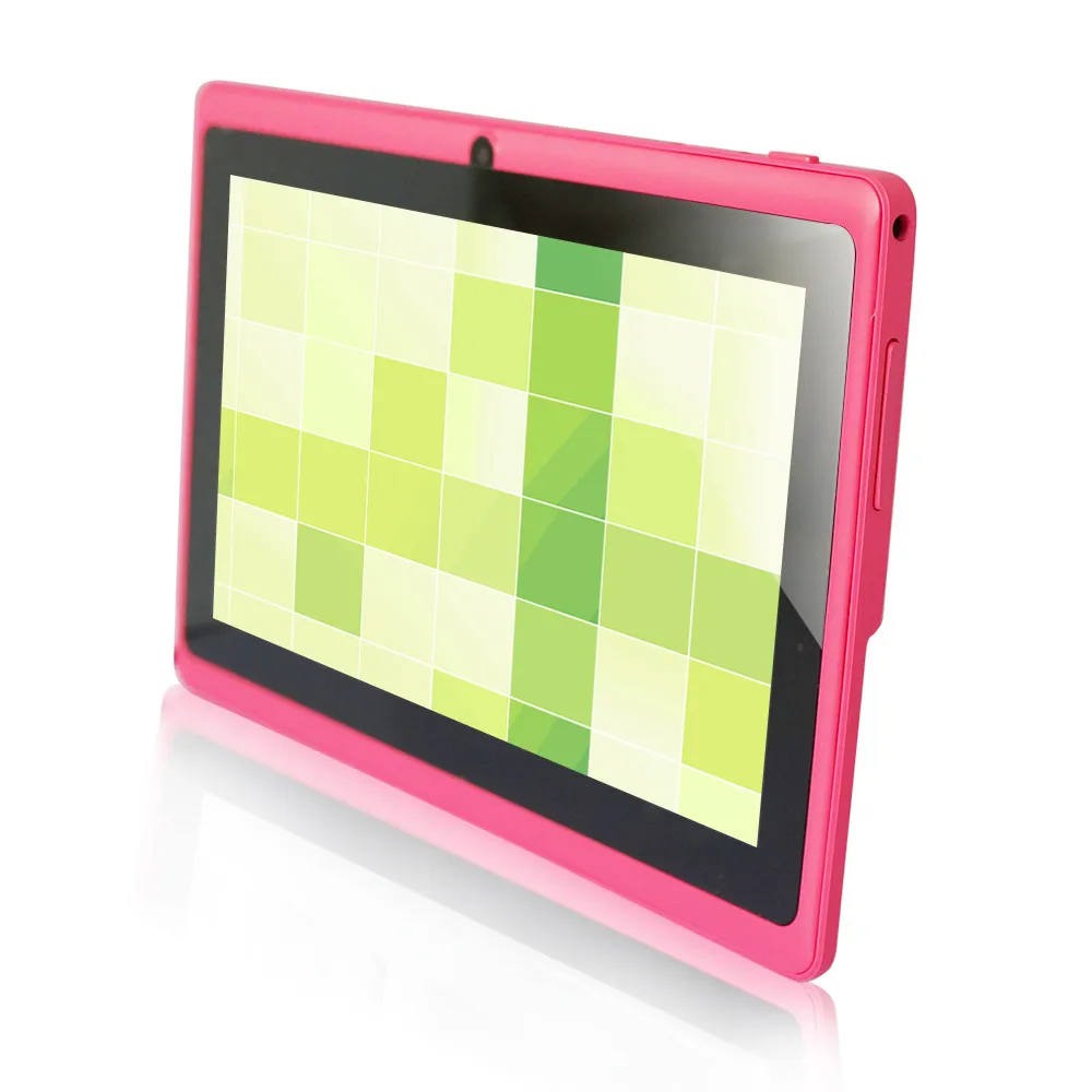 Perfect 20pcs a lot 7 inch Quad core android 4.4 kids tablet pc Q8 Q88 allwinner 512M 8GB bluetooth HD 1024*600 tablets dual camera wifi 4