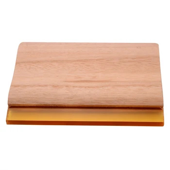 

1pc Silk Craft Screen Printing Press Squeegee Wooden Handle Ink Scraper Blade 6"/15cm Length DIY Scratch Board Tools