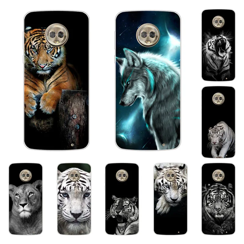 

for Motorola Moto G6 plus Case,Silicon tigon beast Painting Soft TPU Back Cover for Motorola Moto G6 Protect Phone cases shell
