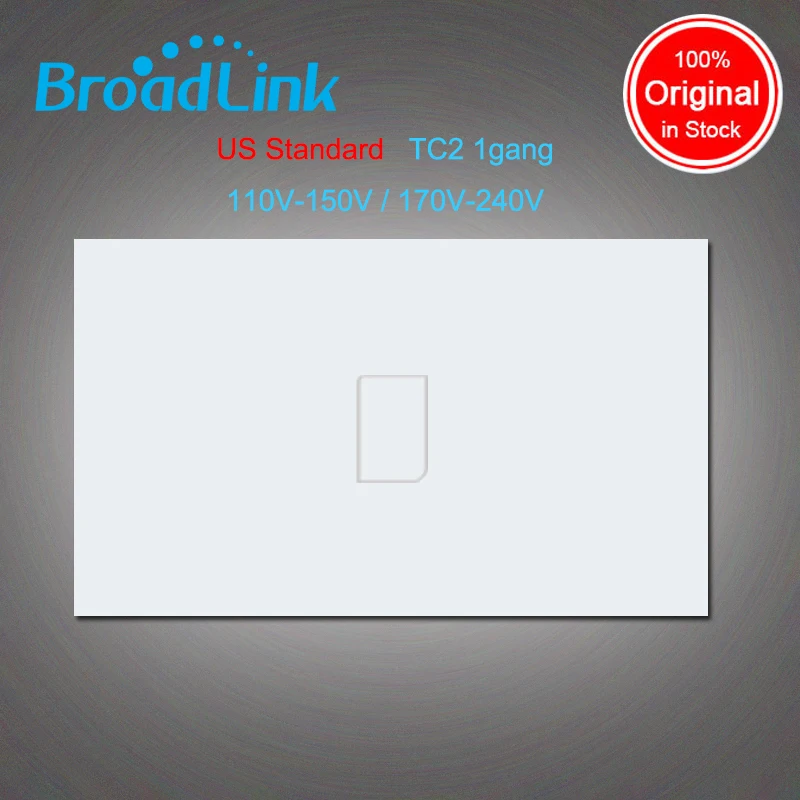 2016 Новый Broadlink СК2 США/AU 1 Банды Умный Телефон Wifi Пульт Дистанционного Управления управления Выключатель Света РФ Управления лампы света Белого Стекла Сенсорная Панель
