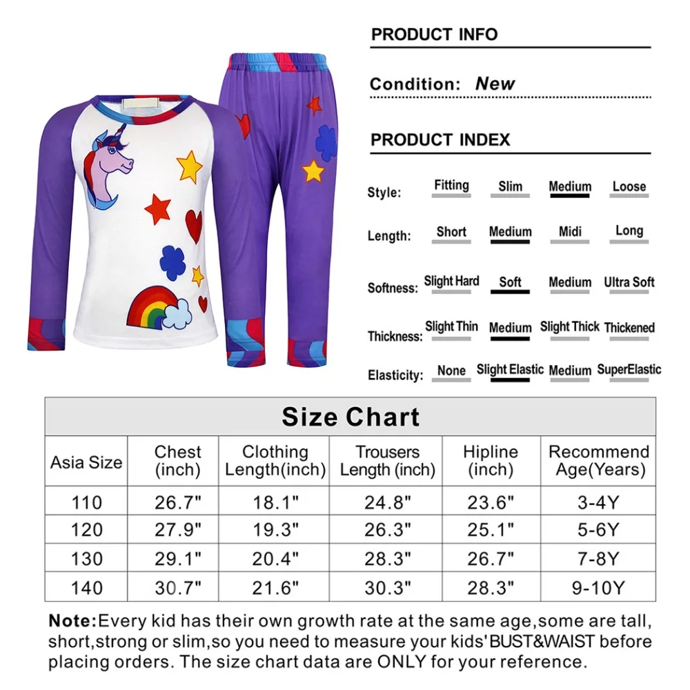 Girls Pajamas Sets (4)