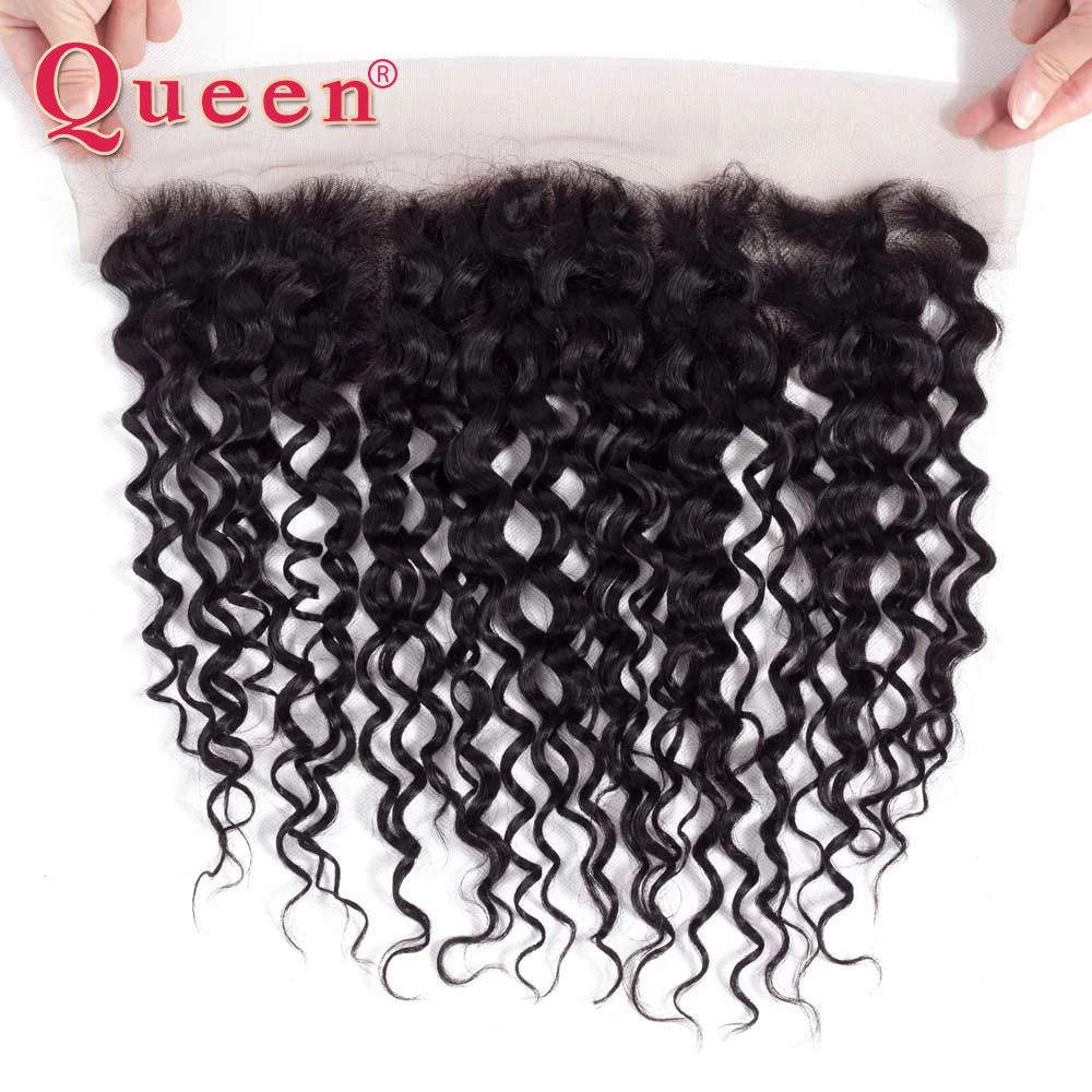 Queen Hair Peruvian Water Wave Bundles With Frontal Closure 4 Bundles Human Hair 100% Remy Lace Frontal Closure With Bundles Queen Hair Peruvian Water Wave Bundles With Frontal Closure 4 Bundles Human Hair 100% Remy Lace Frontal Closure With Bundles