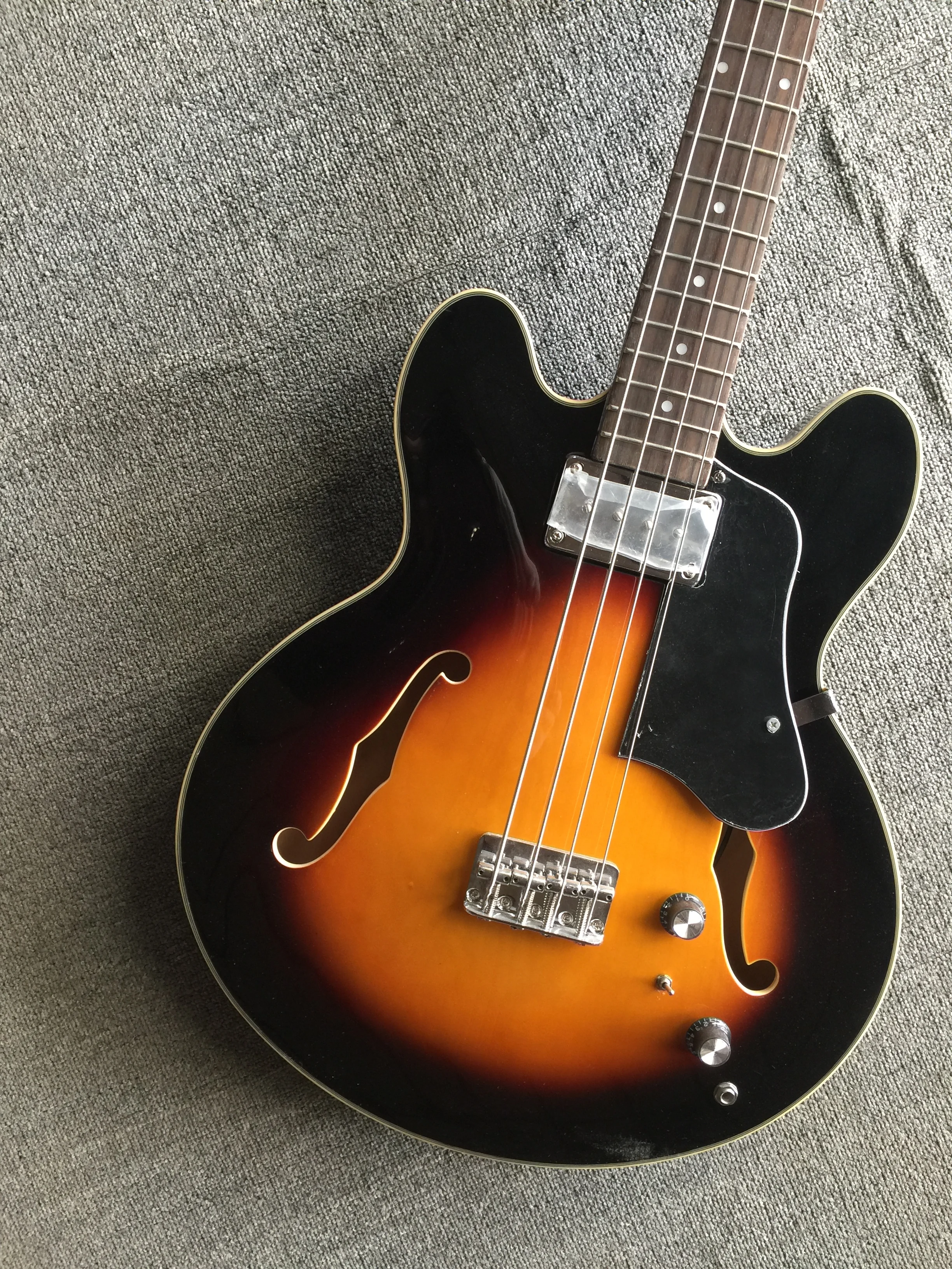 

Customized f-hole four-string bass color optional