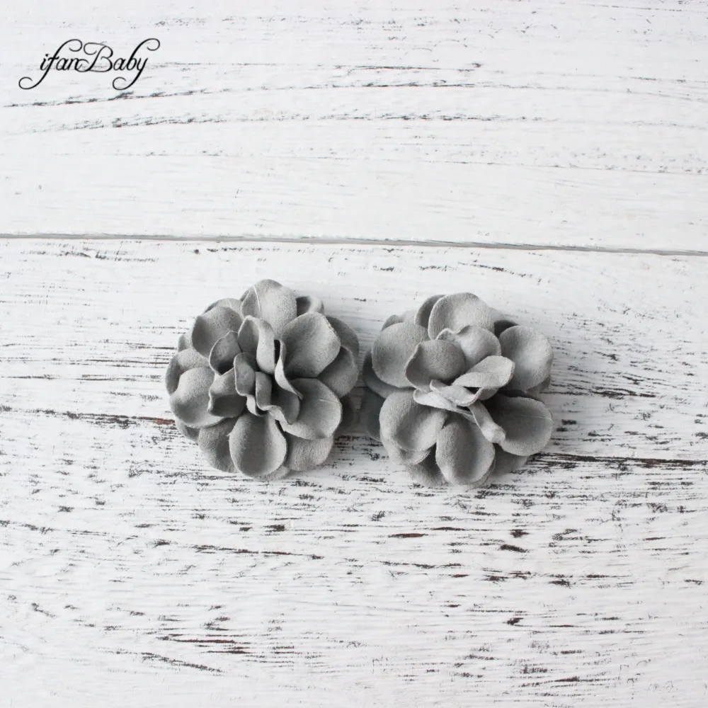 Synthetic Leather flower hair flower (5)