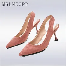 Plus Size 34-44 New Summer Women Pointed Toe Sandals Shoes Fashion Woman Thin heel party dress High heels Bride wedding Pumps 2019 fashion design women high heels ivory pearl wedding party shoes 3 inches heel bride shoes pointed toe ceremony event pumps