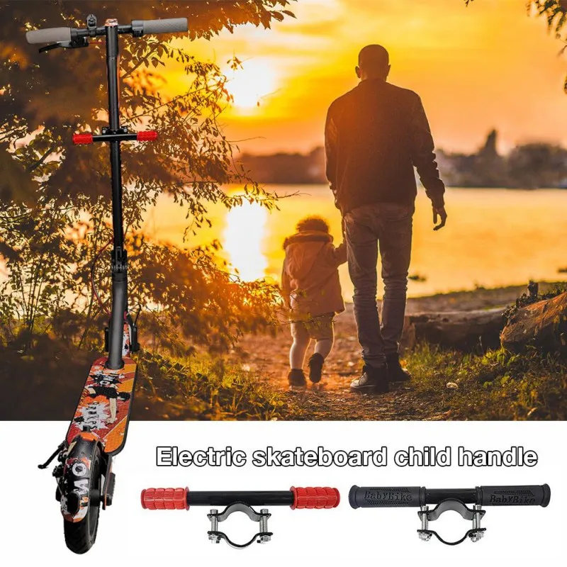 Best Hot Kid Grips Child Handle For Xiaomi M365 Scooter Armrest Mountain Bike Folding Cart Rear Seat