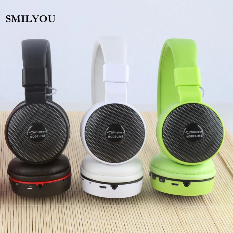 Bluetooth гарнитура SMILYOU со светодиодной подсветкой с микрофоном|headphone mic|wireless