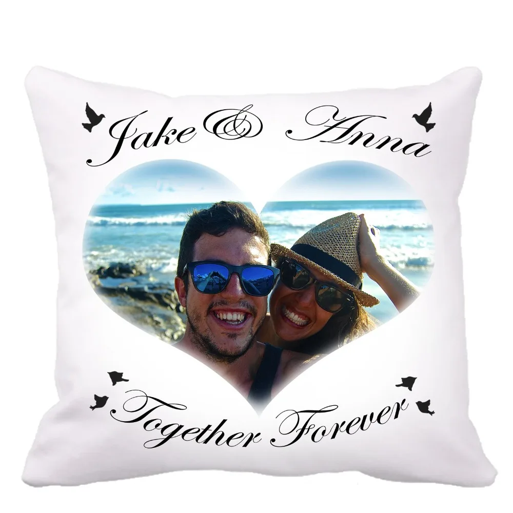 Наволочка для подушки на свадьбу или годовщину с принтом|cushion cover|car cushion coverspillow