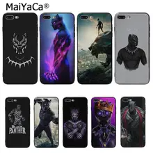 MaiYaCa герои марвел Черная пантера Новинка чехол для телефона Fundas чехол для iPhone 8 7 6 6S Plus 5 5S SE XR X XS MAX Coque Shell