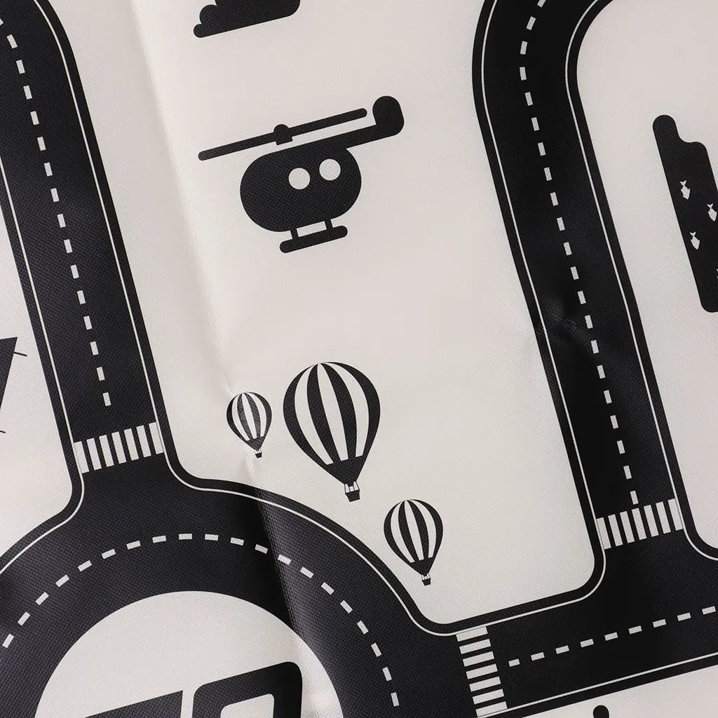 Children's Traffic Parking Map Road Sign Parking Lot City Scene Diagram Hobbies Action Figures Toys for Kids Christmas Gift