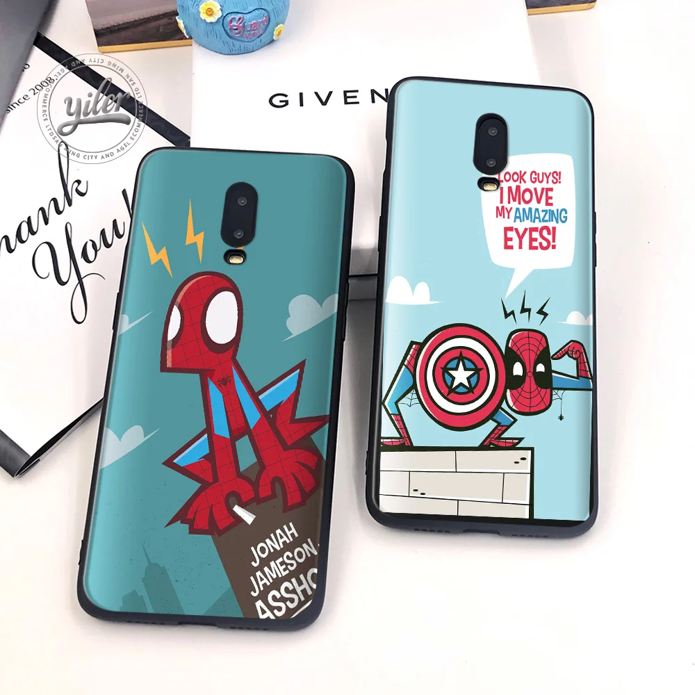 

Spiderman parallel unive Coque For Oneplus 6T Case Black Soft Silicone Cover for Funda 1+6T Cases for Oneplus 6T Case Capa