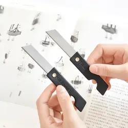 5 штук в партии офиса Канцелярия для студентов Искусство нож черный и белый складной нож Портативный инструмент нож MGD01