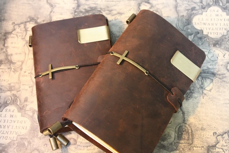 2017 Traveller\'s Leather Notebook Handmade Vintage Notepad Diary Creative Customizable Personalized Gift Stationery Diary2_04