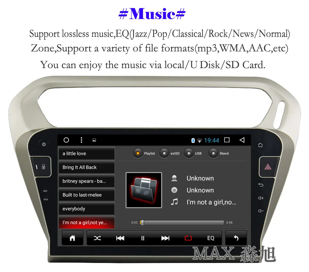 Clearance MAX Android 8.1 Car DVD Player for Peugeot 301 /Citroen Elysee 2014 2015 2016 Car Radio BT 3/4G WiFi SWC GPS Navigation System 5