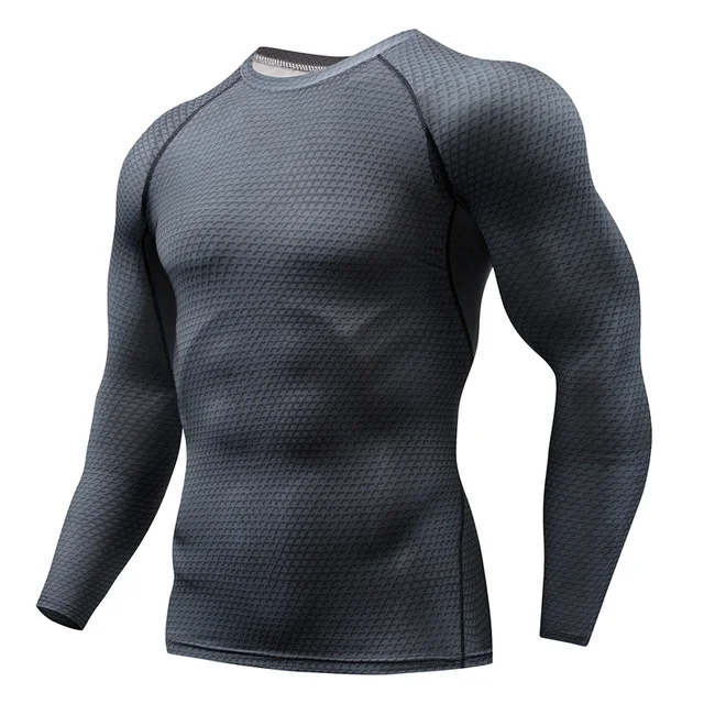 New Arrival Quick Dry Compression Shirt Long Sleeves T shirt Plus Size ...