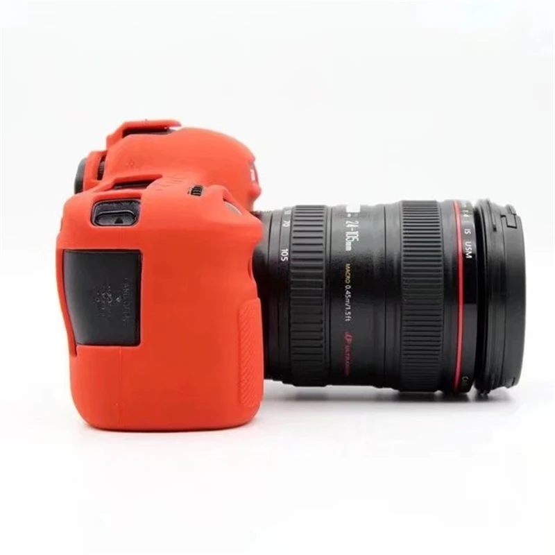 CAENBOO 6D 70D 60D сумка для камеры Мягкий силиконовый резиновый защитный чехол для камеры чехол для Canon EOS 6D камуфляж черный красный