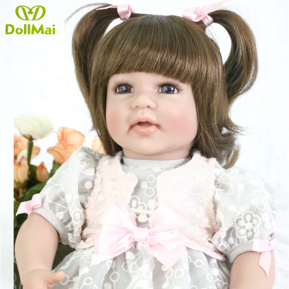 

50cm Silicone Reborn Baby Doll Toys Like Real Newborn girl Vinyl Toddler Doll child birthday gift bebes reborn menina