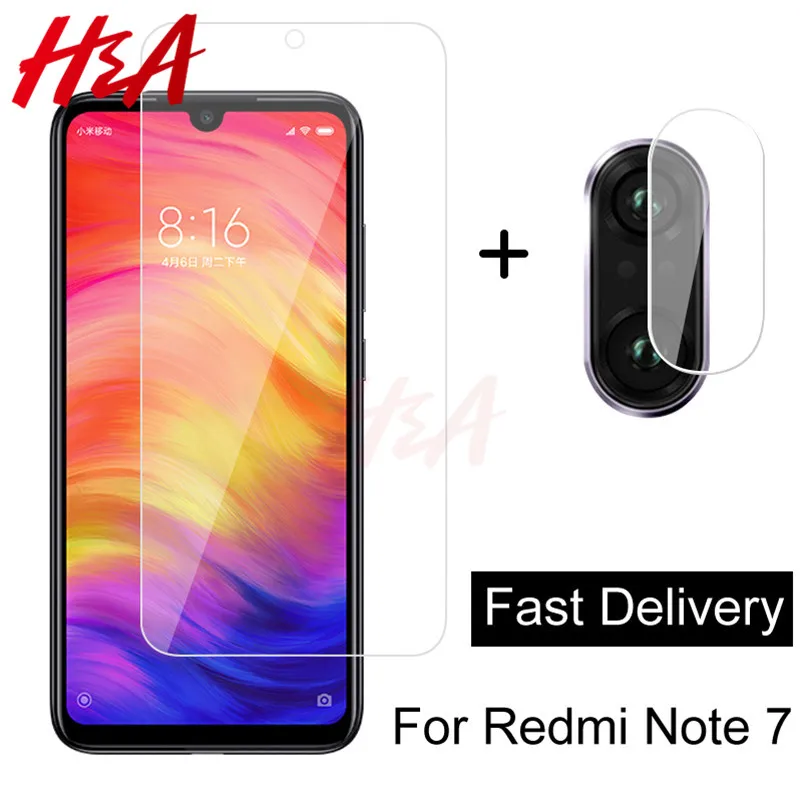 2 в 1 Защитное стекло для Xiaomi Redmi Note 7 5 закаленное Стекло на Redmi 5 Plus K20 6A 6 5A 4X S2 Камера защитная пленка